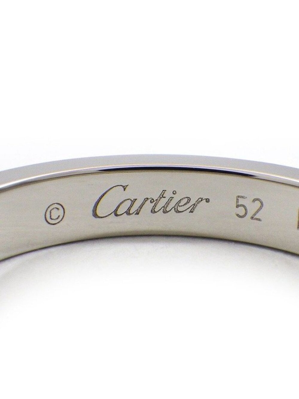 Cartier Ring C de Cartier Wedding Band Engraved Logo Issue - Picture 4 of 10